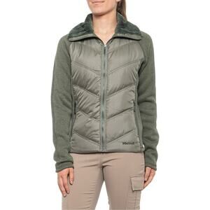 Marmot Thea Jacket 700 Fill Duck Down Fleece Outdoor Crocodile Green Size L